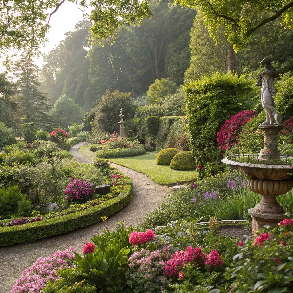 Lush garden created by John Harrison